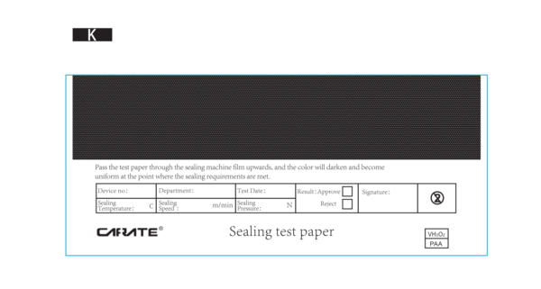 Sealing Test Strips